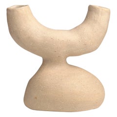 Bodily Split Stoneware Vase by Camila Apaez
