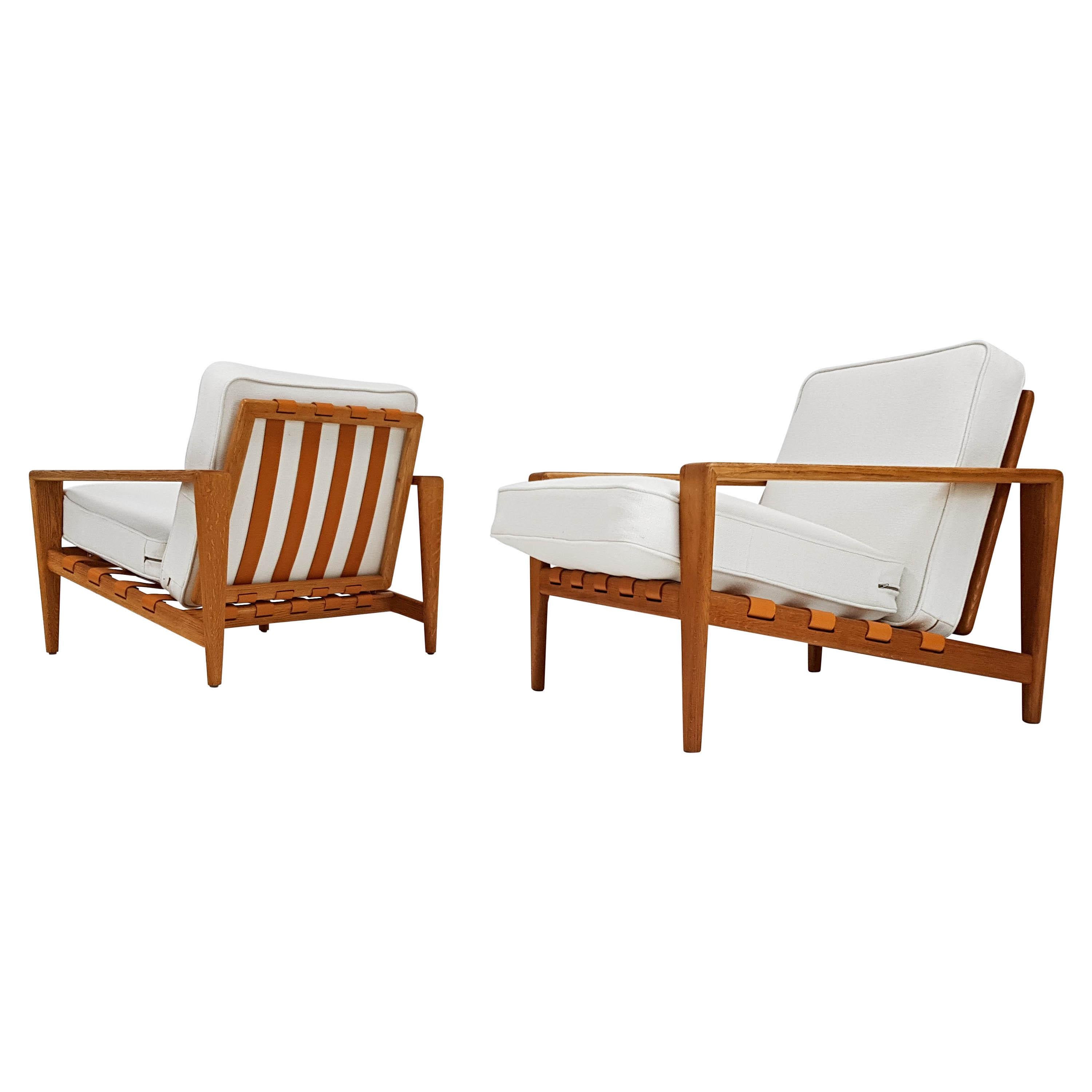 "Bodö" Lounge Chairs by Svante Skogh for Seffle Möbelfabrik in Kvadrat Fabric