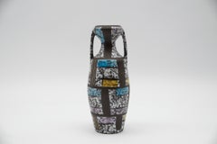 Bodo Mans Ceramic Vase "Paris" by Bay Keramik, Germany 1950s