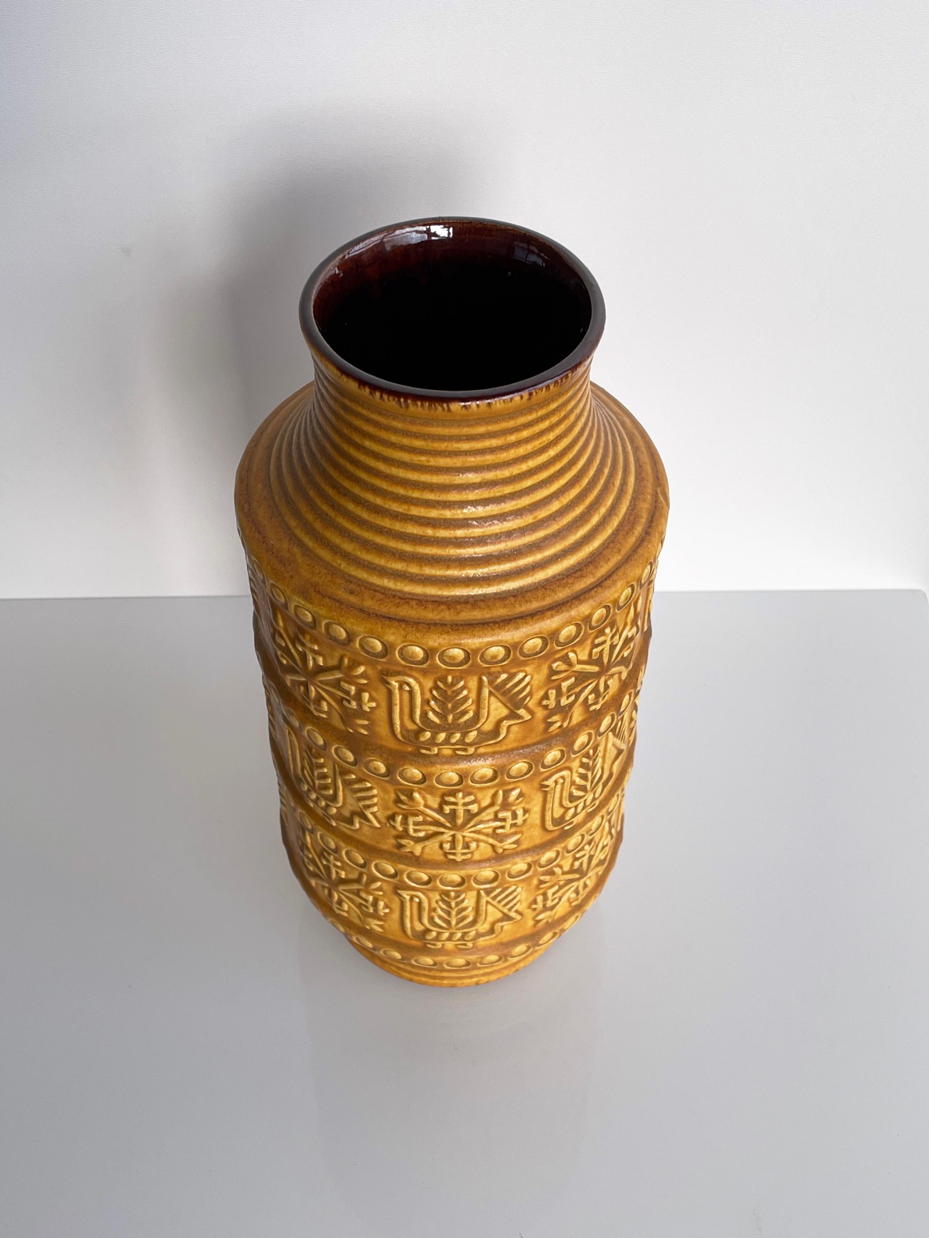 20ième siècle Vase Bodo Mans pour Bay Keramik, Allemagne de l'Ouest, 1967 en vente
