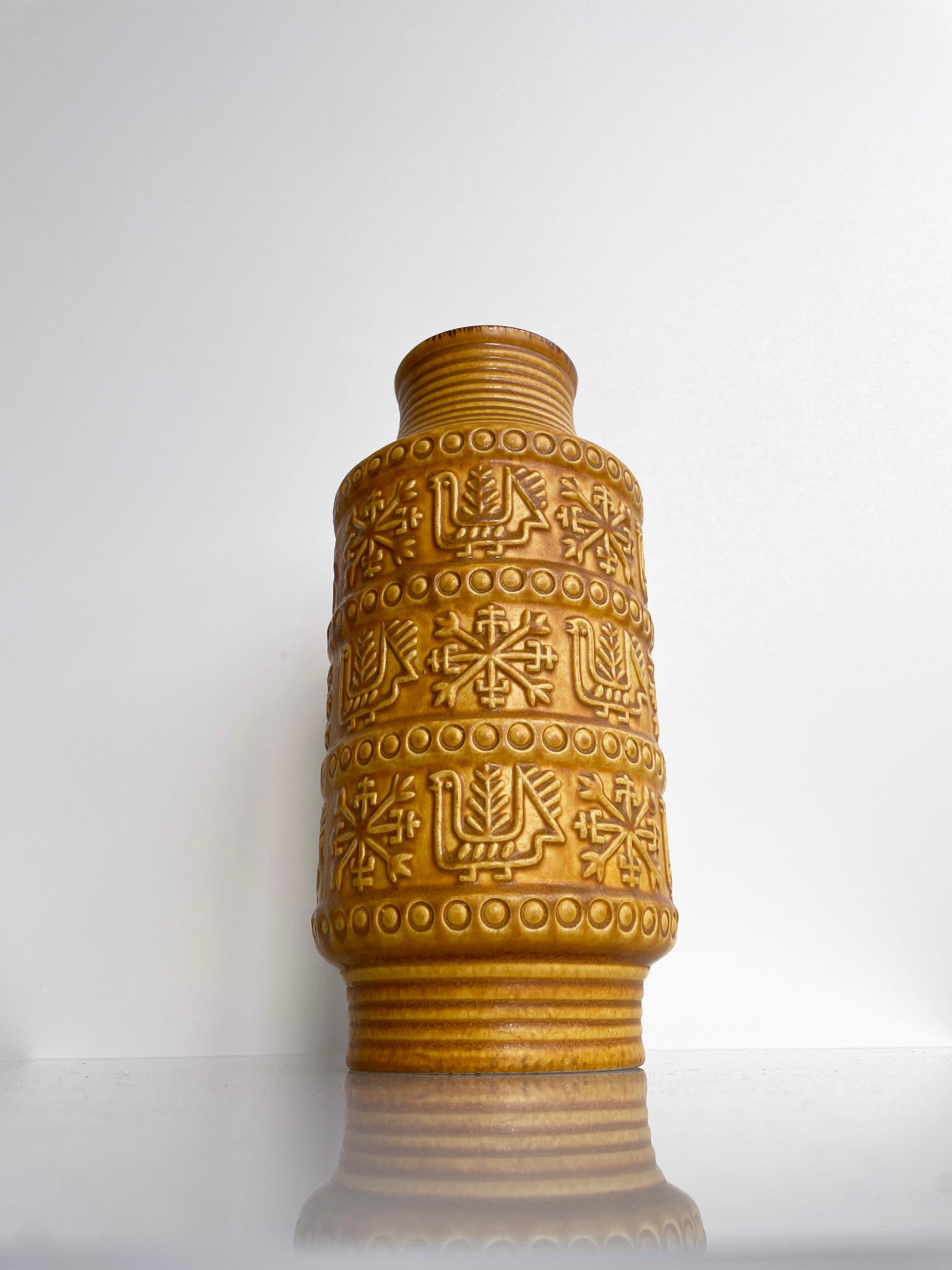 Céramique Vase Bodo Mans pour Bay Keramik, Allemagne de l'Ouest, 1967 en vente