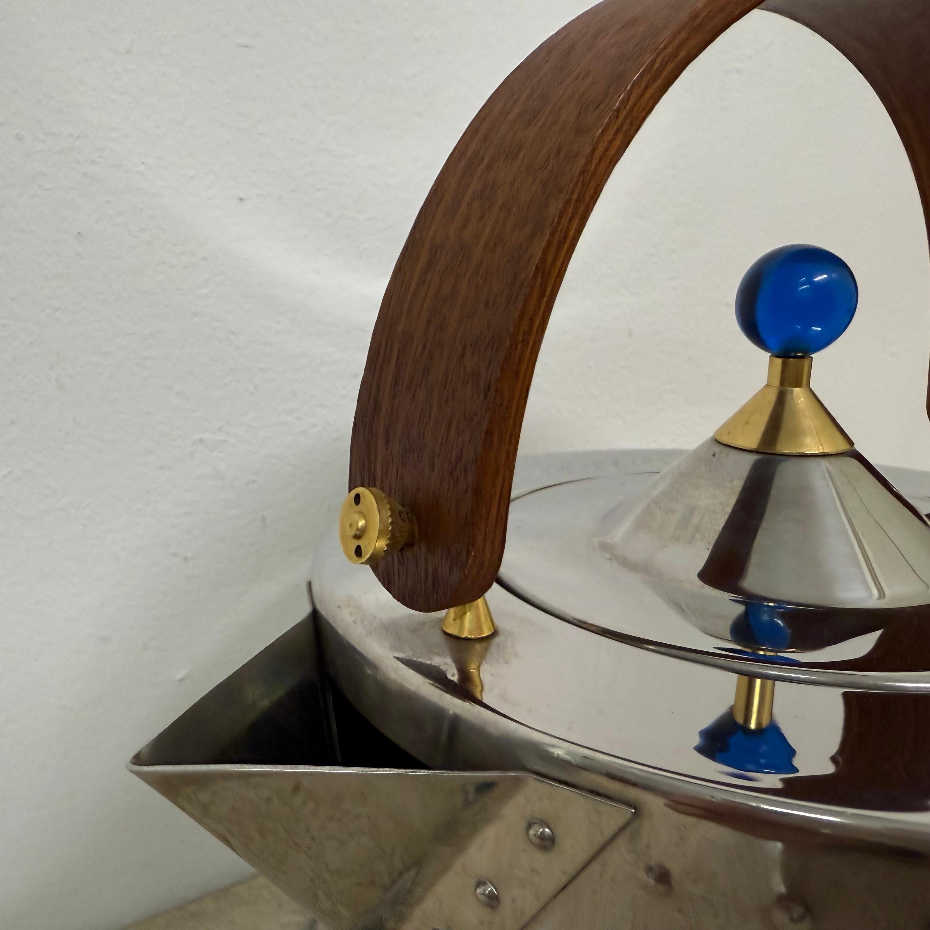Metal Bodum'Ottoni' Kettle by Carsten Jørgensen 1986