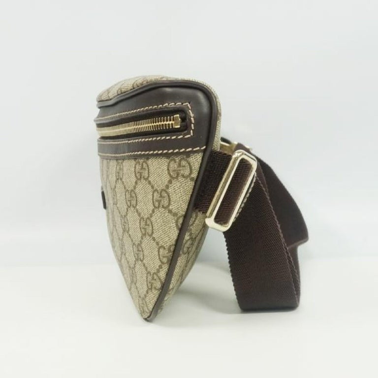 body bag Womens Waist bag 233269 beige x brown Leather at 1stDibs