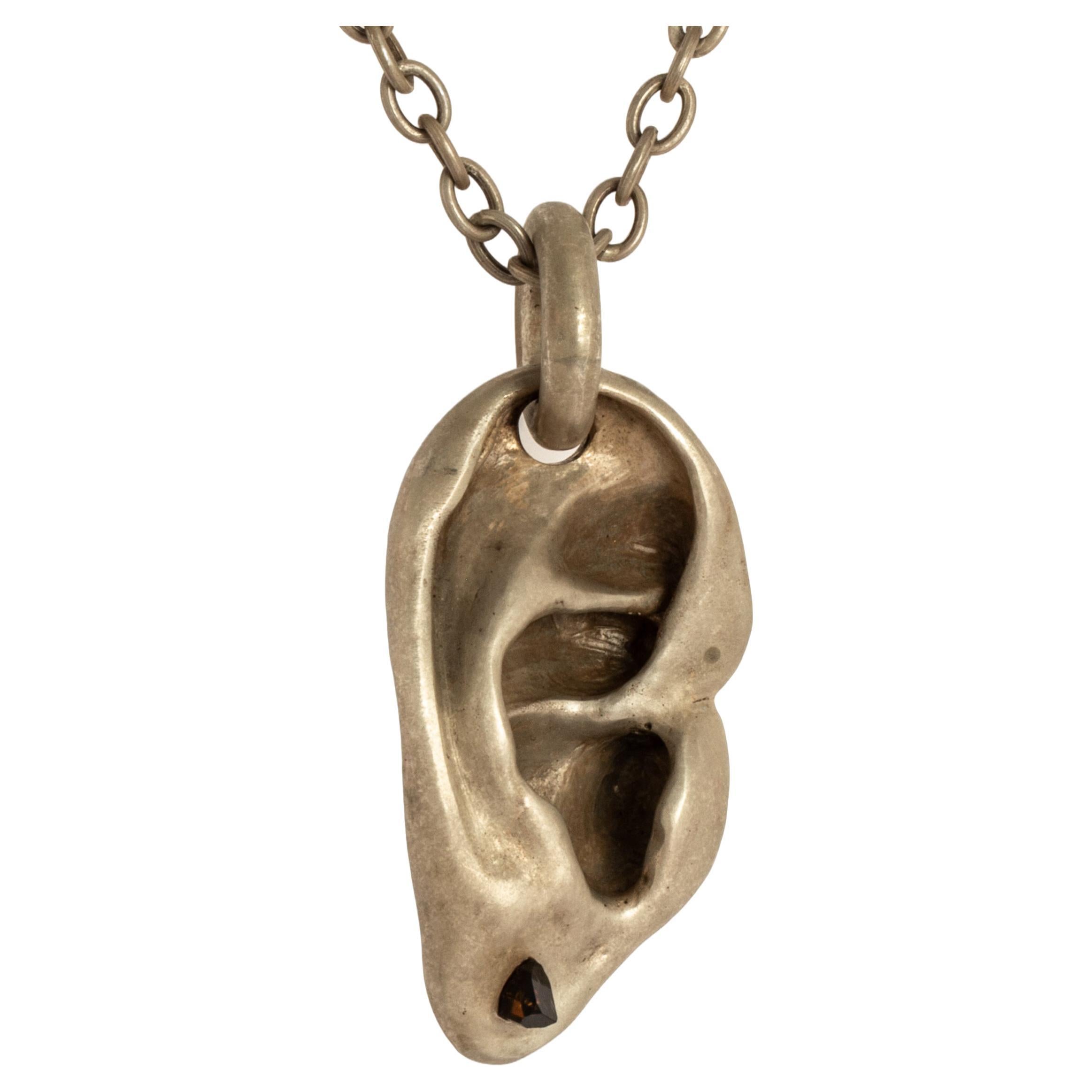 Body Part Necklace (Evan's Ear, Earring Var., DA+TOU) For Sale