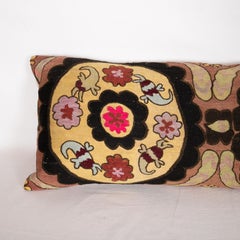 Body Pillow Fashioned from a Mid-20th Century Tashkent Suzani