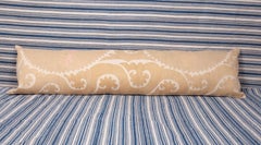 Body Pillow / Lumbar Made from a Vintage Samarkand Suzani, Mid-20th Century