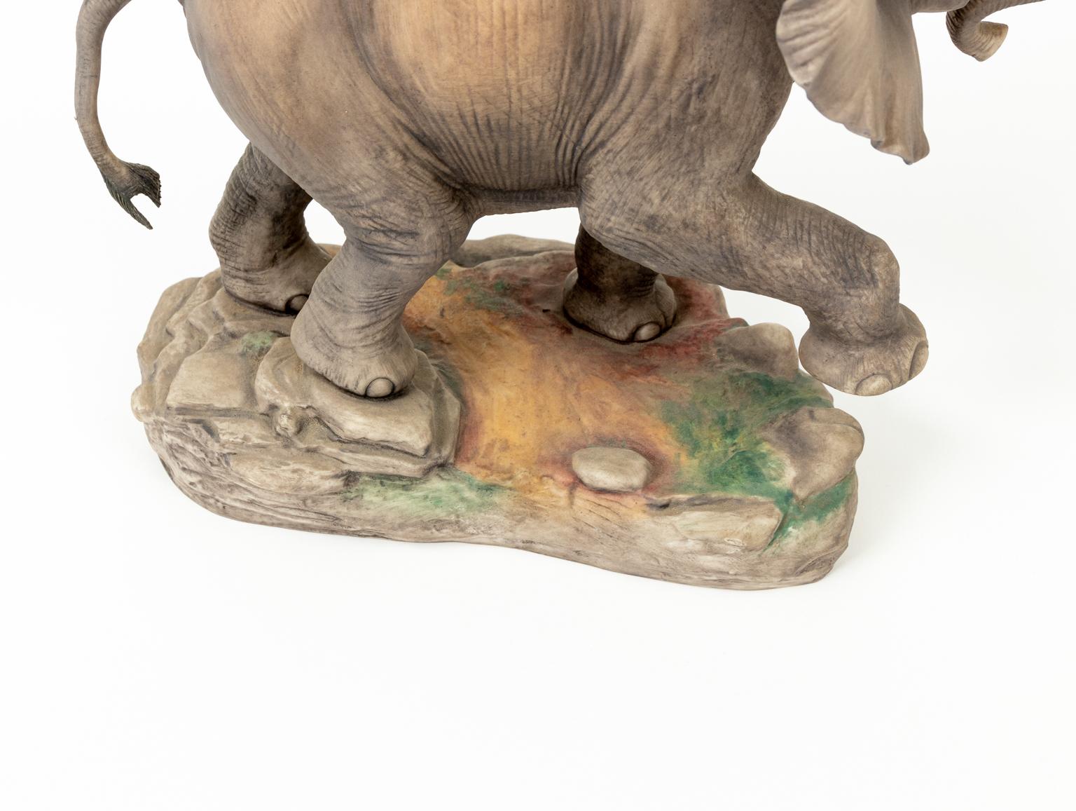 English Boehm Porcelain Elephant For Sale