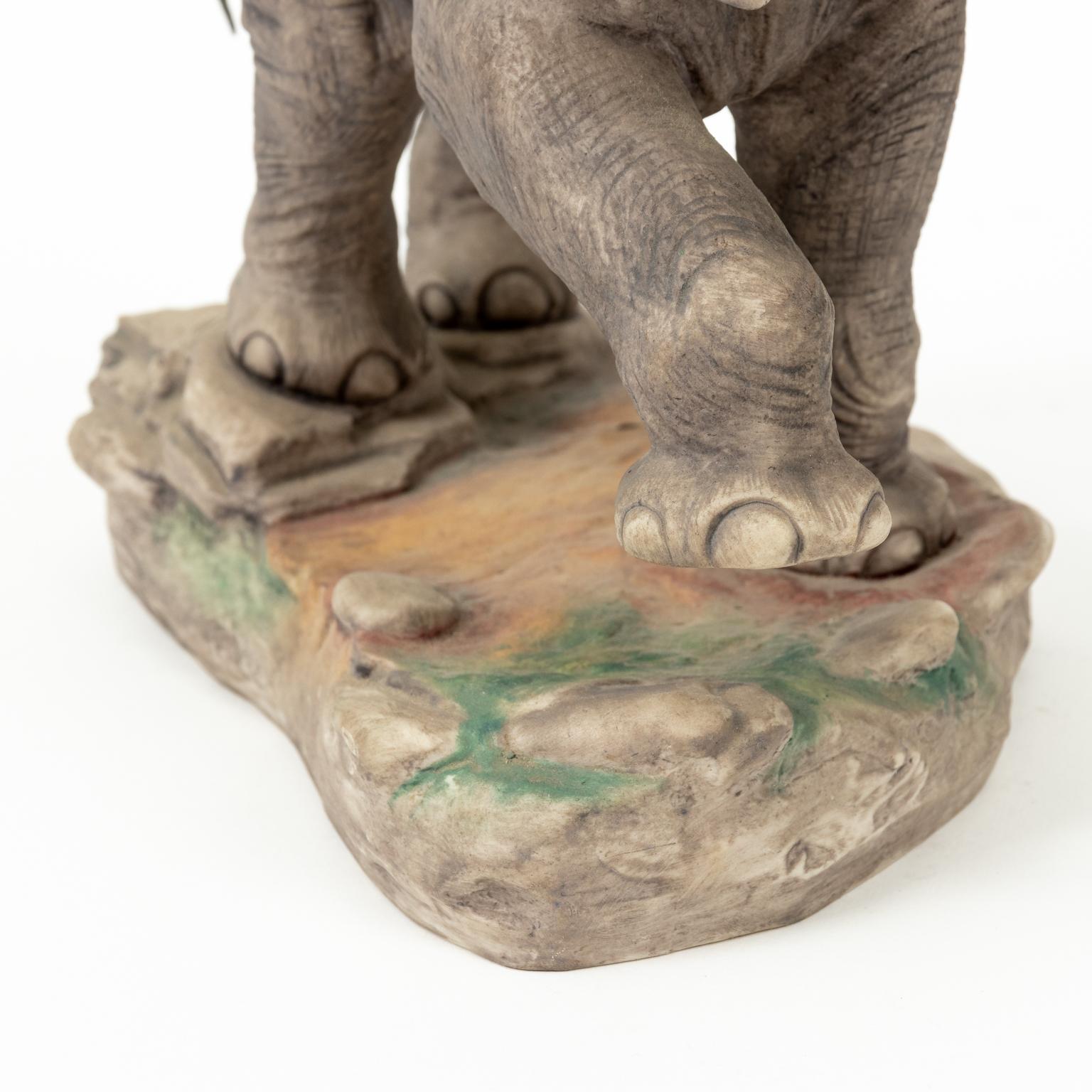 Painted Boehm Porcelain Elephant For Sale