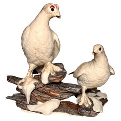 Boehm Porcelain Ptarmigan Bird Grouping, Limited Edition