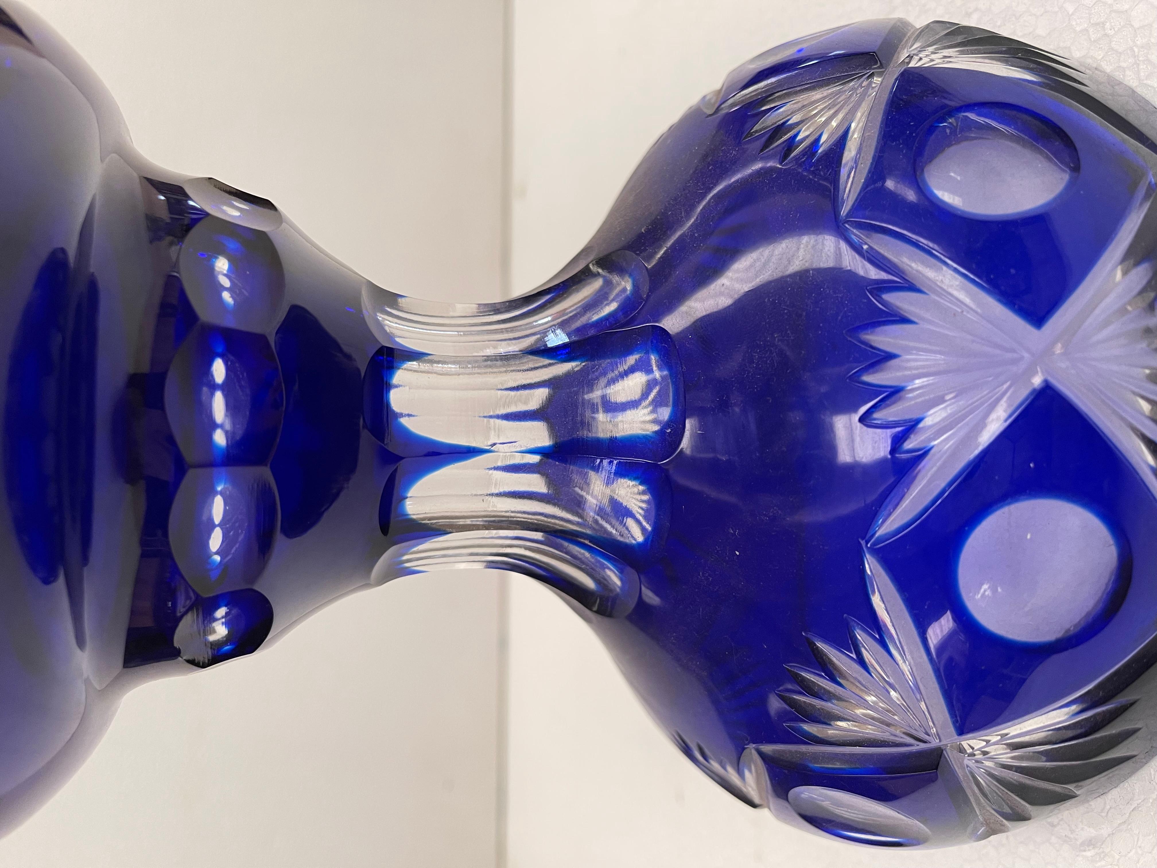 Italian Boemo cristallo versaille blu  For Sale