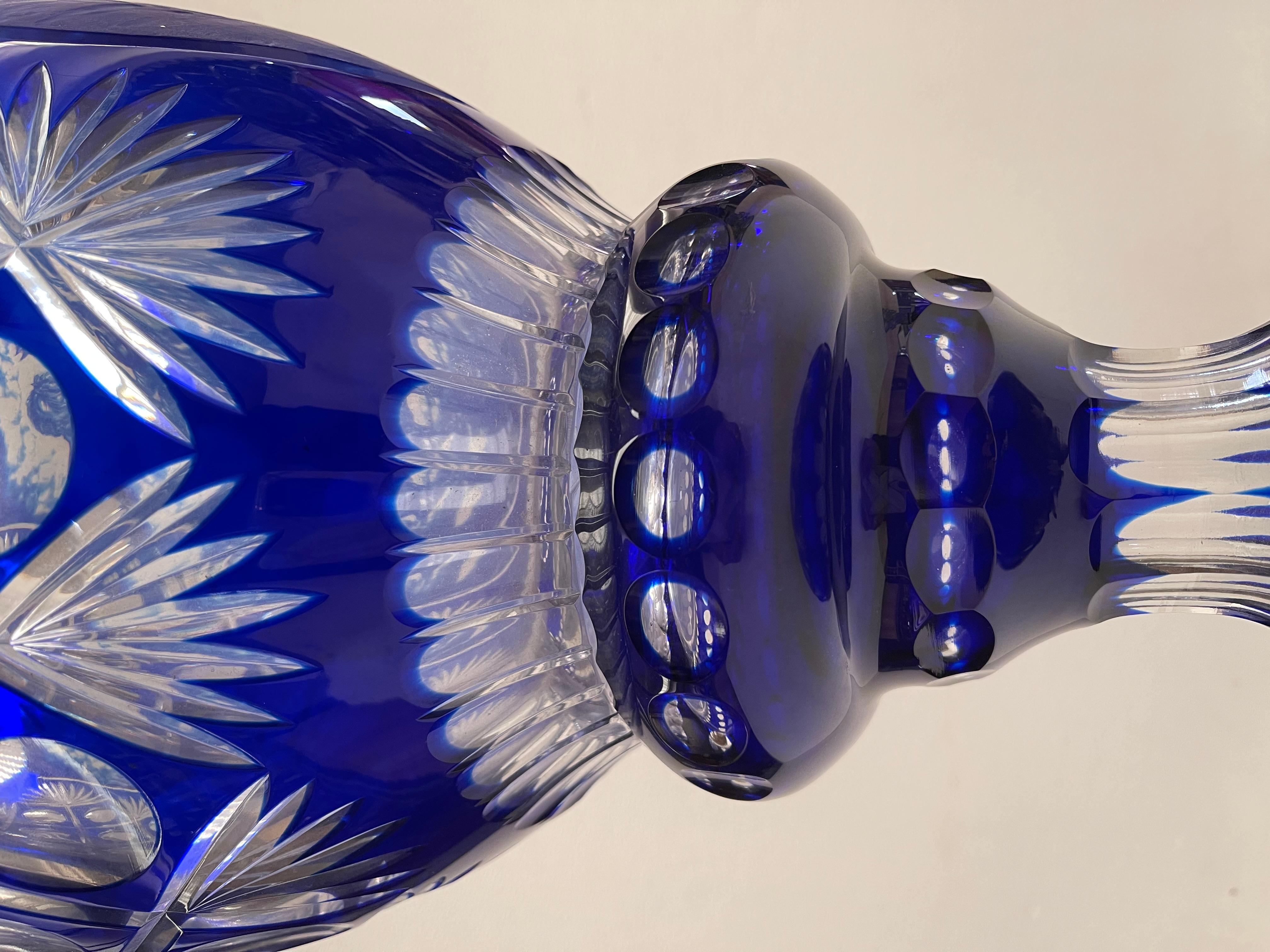 Boemo cristallo versaille blu  In Excellent Condition For Sale In Cantù, IT
