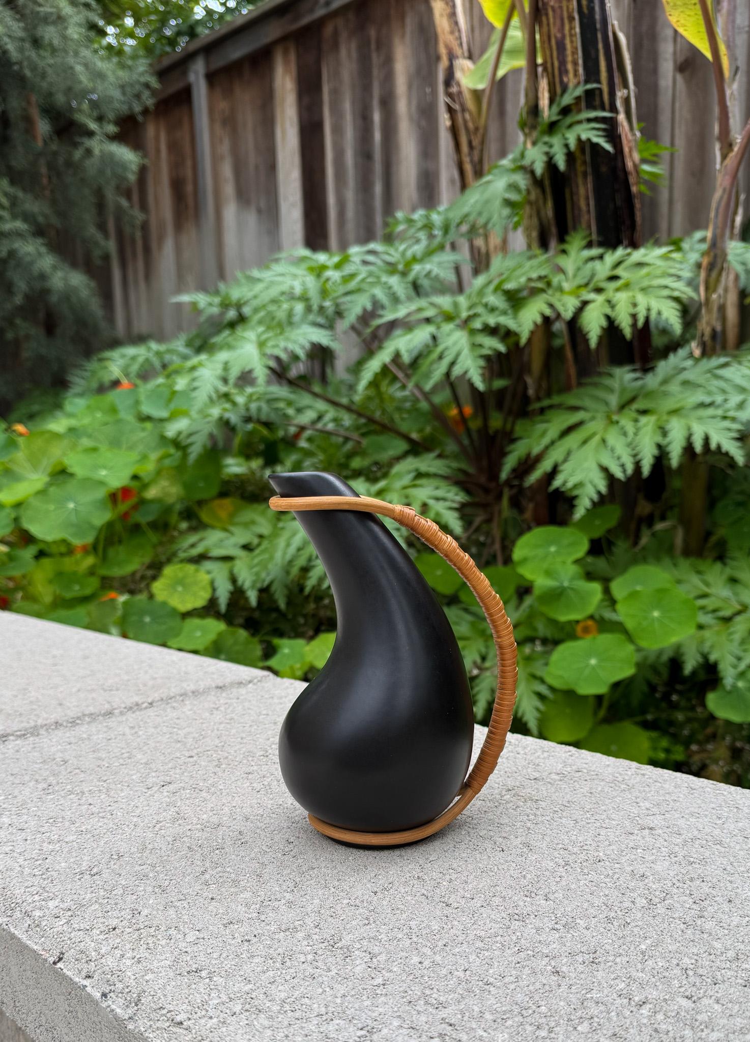  Bofa Keramik Pitcher by Aksel Andersen & Leif Henriksen, Bornholm, Denmark, c.1960.