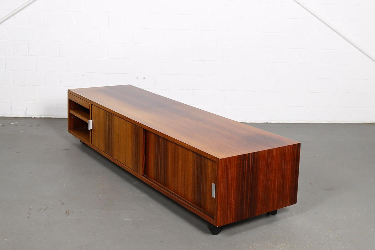 Bofinger Produktion Antoine Philippon Rosewood Room Divider HiFi-Lowboard For Sale 6