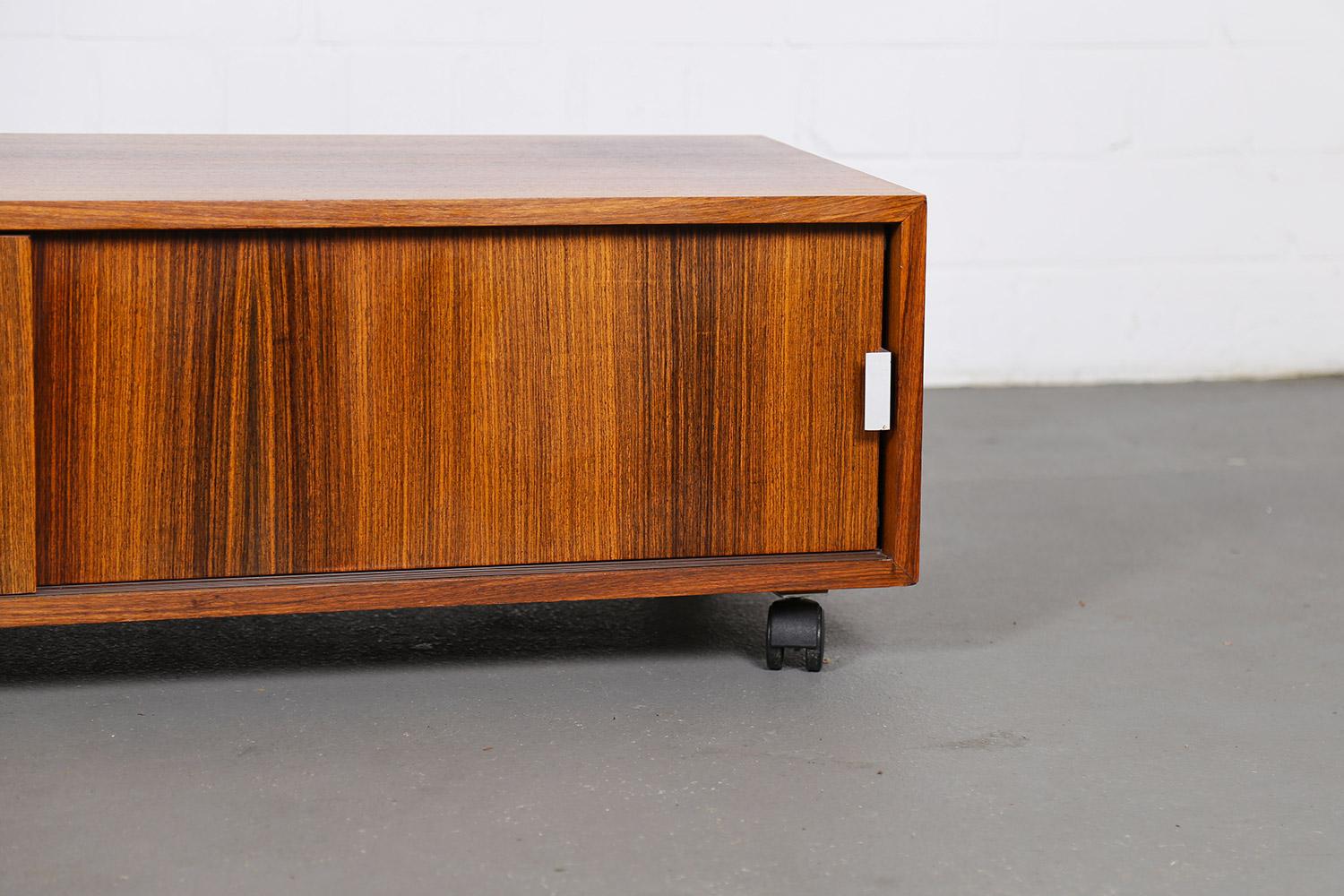 Mid-Century Modern Bofinger Produktion Antoine Philippon Rosewood Room Divider HiFi-Lowboard For Sale