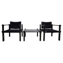 Set di 2 sedie lounge Bofinger Farmer con tavolo di Gerd Lange, 1960