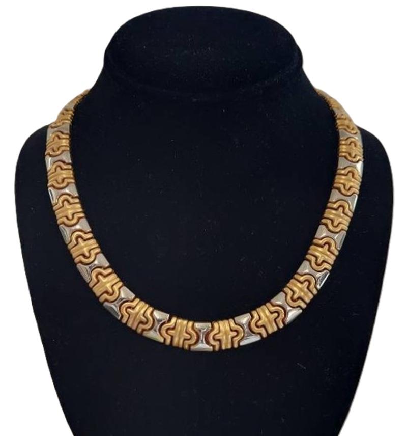 BoG Collier Parentesi en or jaune et blanc 14K 55.5 grammes 18