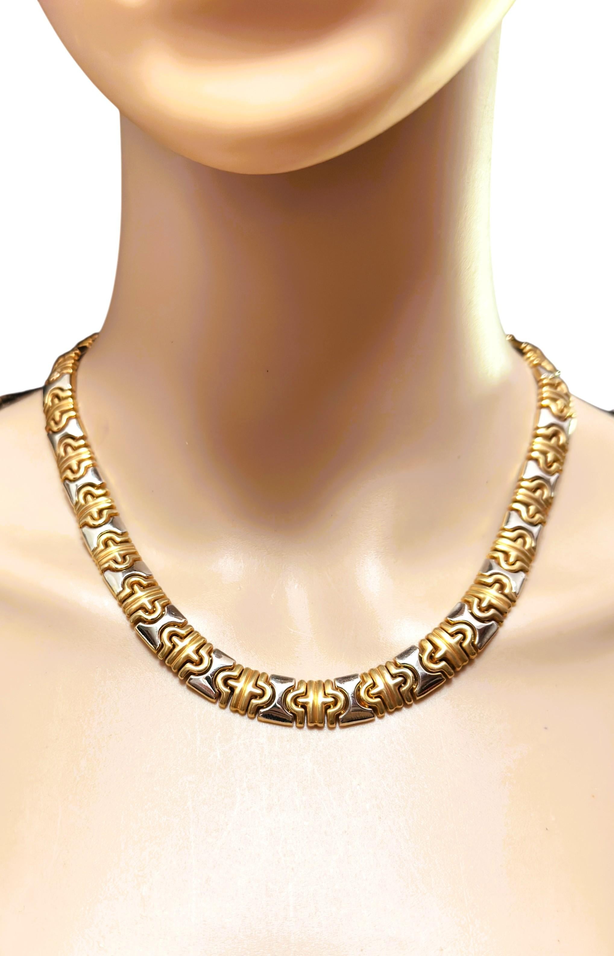 BoG Collier Parentesi en or jaune et blanc 14K 55.5 grammes 18