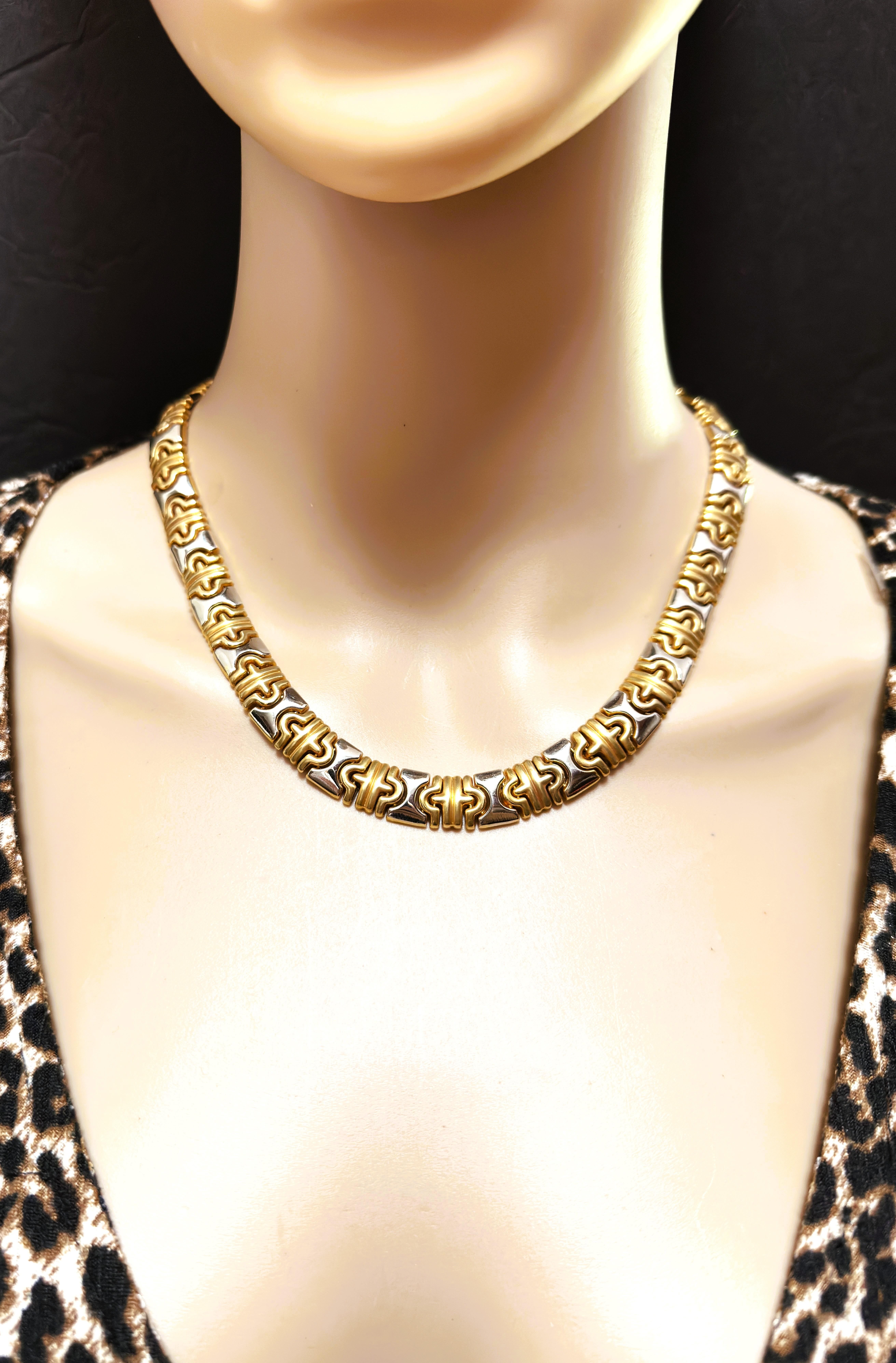 BoG Collier Parentesi en or jaune et blanc 14K 55.5 grammes 18