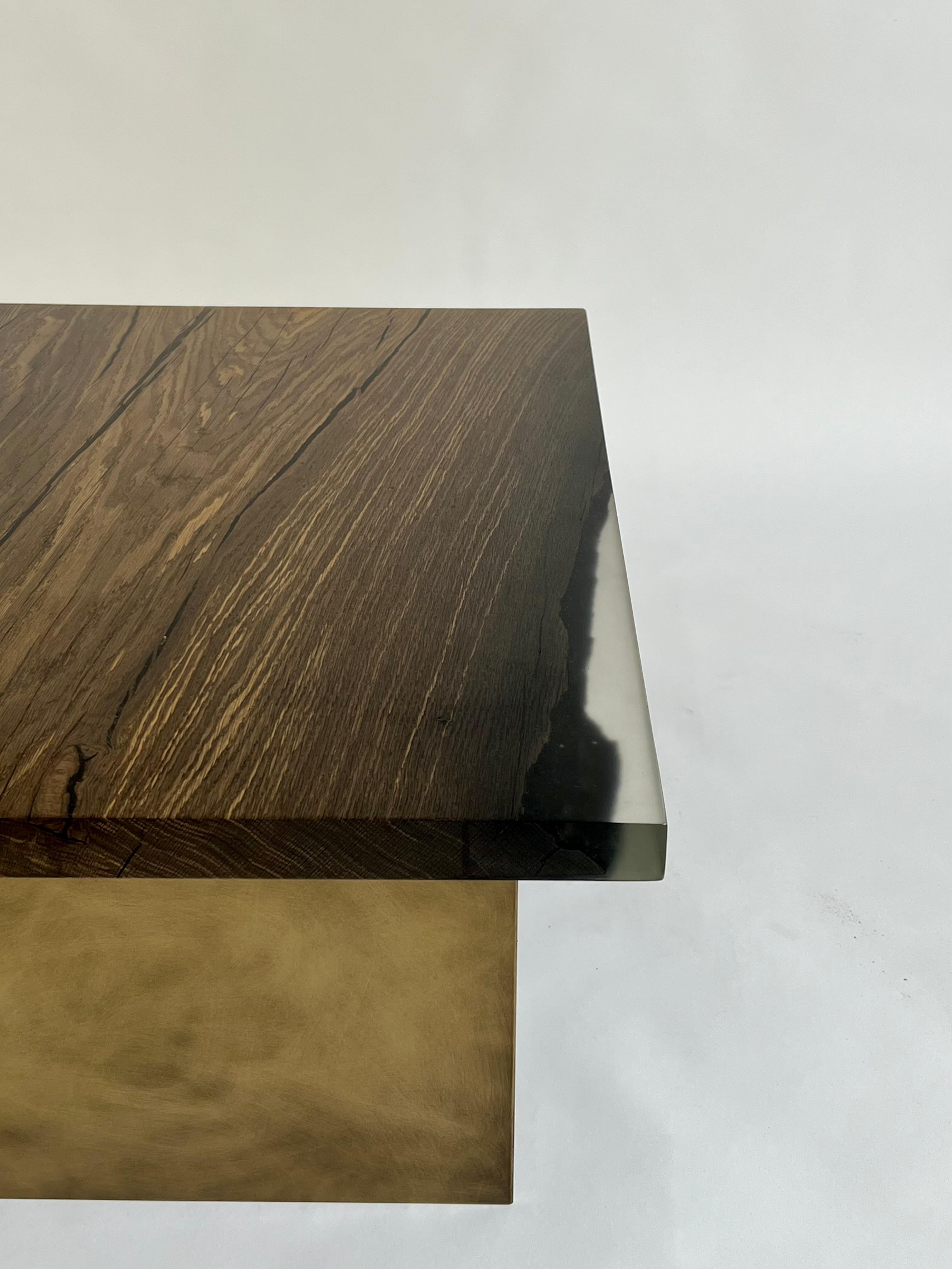 Rectangular wooden coffee table 4