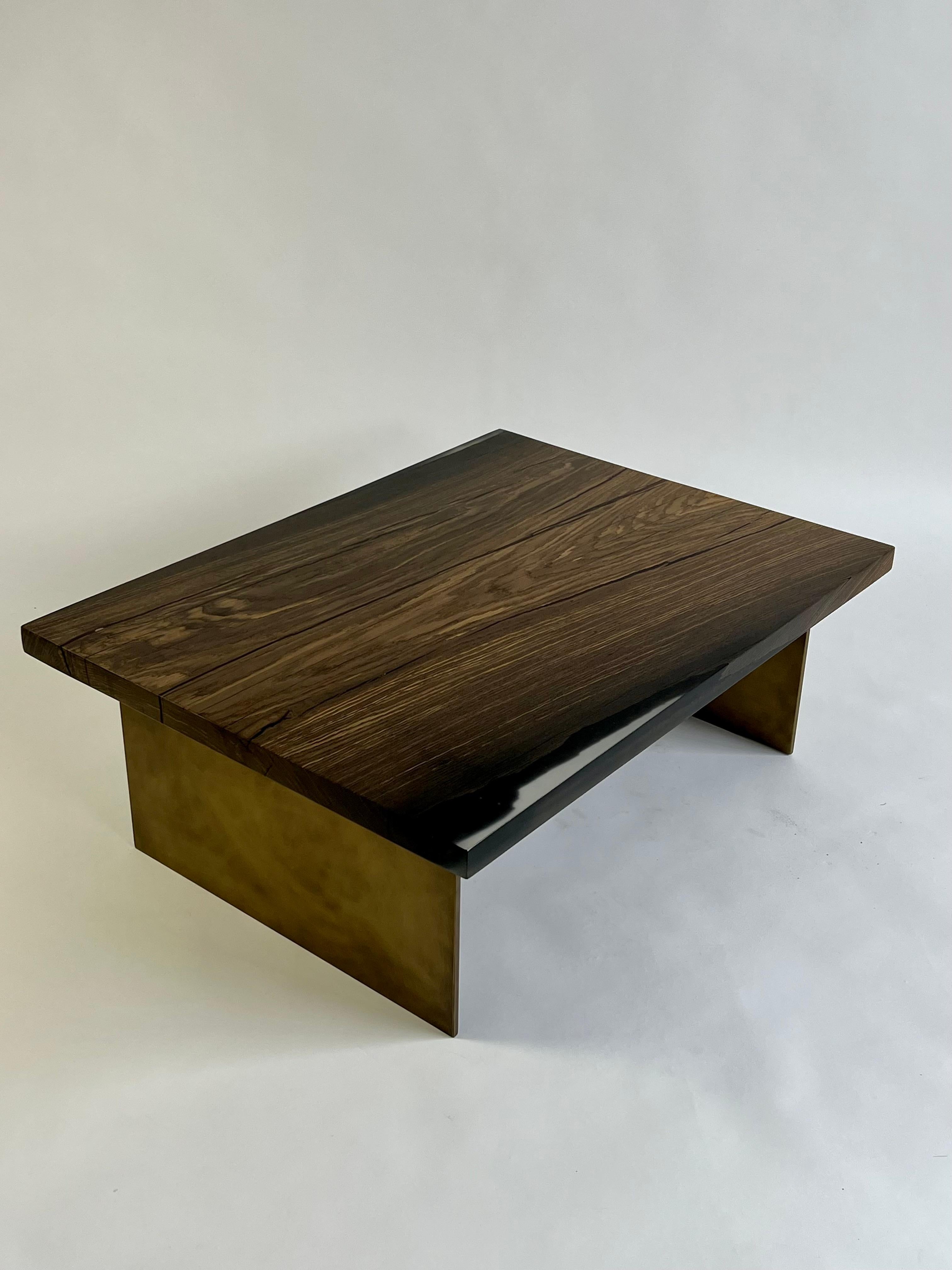 Modern Rectangular wooden coffee table