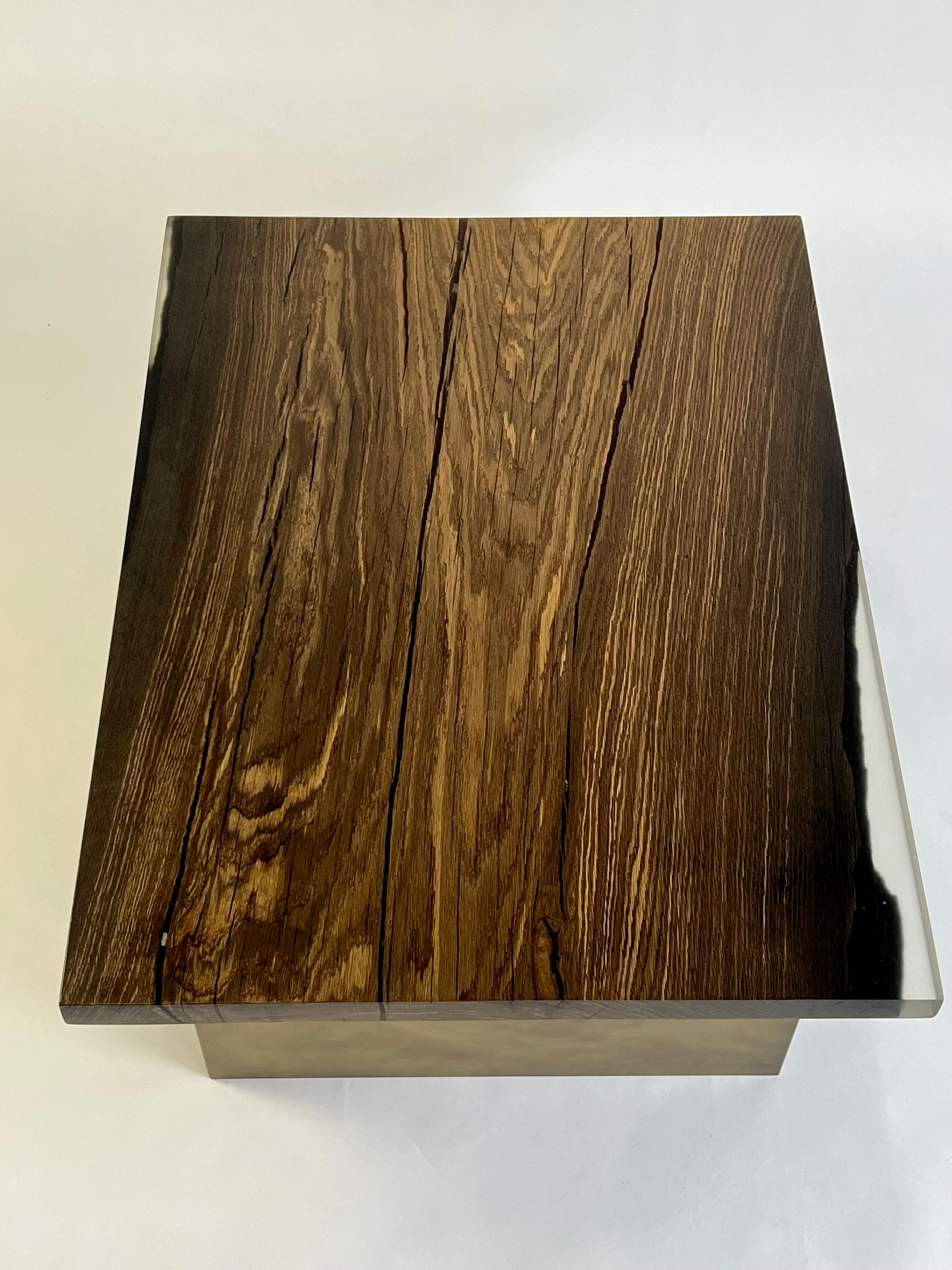 Rectangular wooden coffee table 1