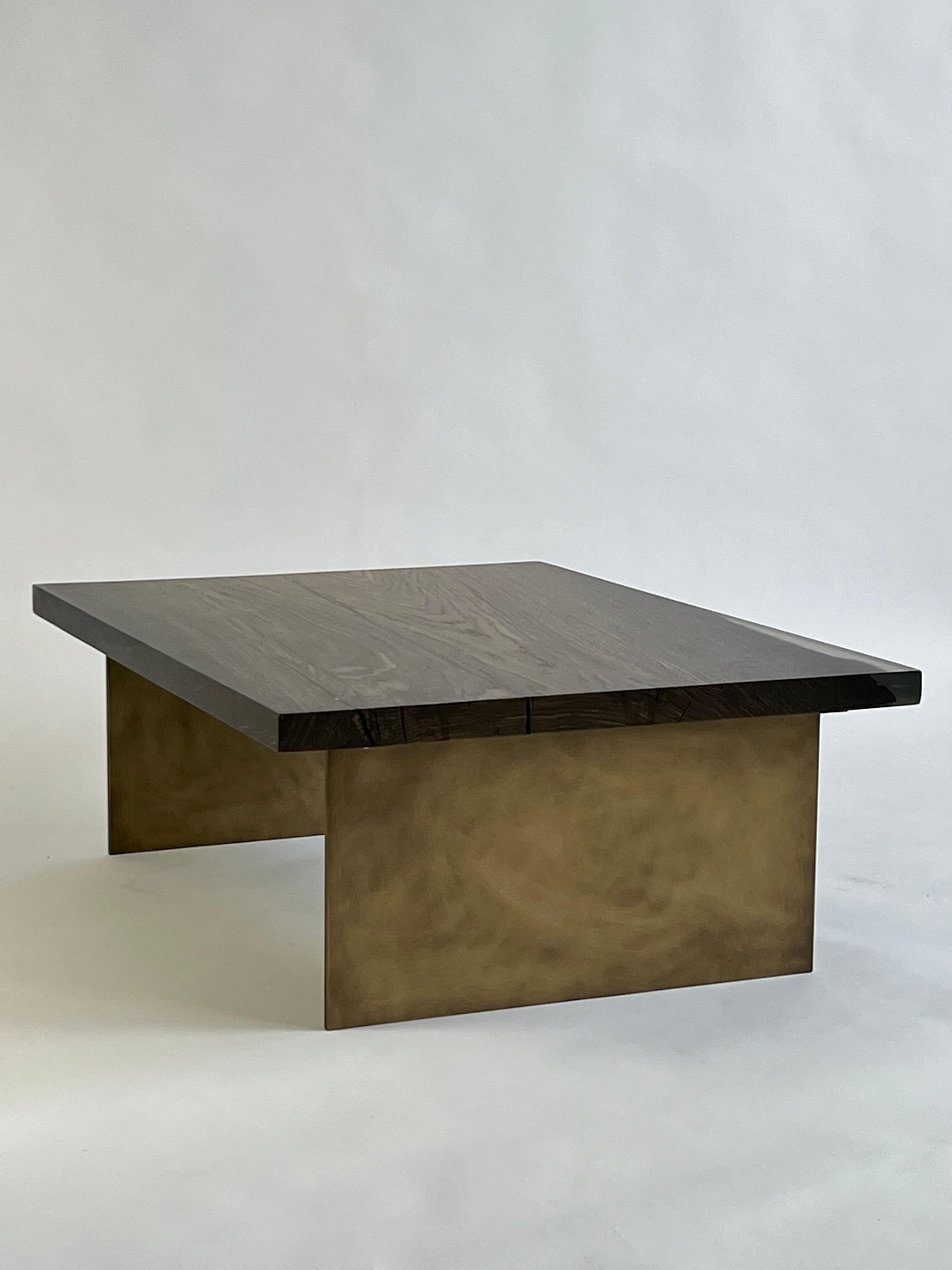 Rectangular wooden coffee table 2