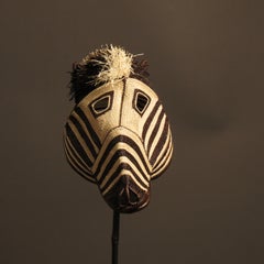 Black and white shamanic mask