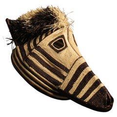 Black and white shamanic mask