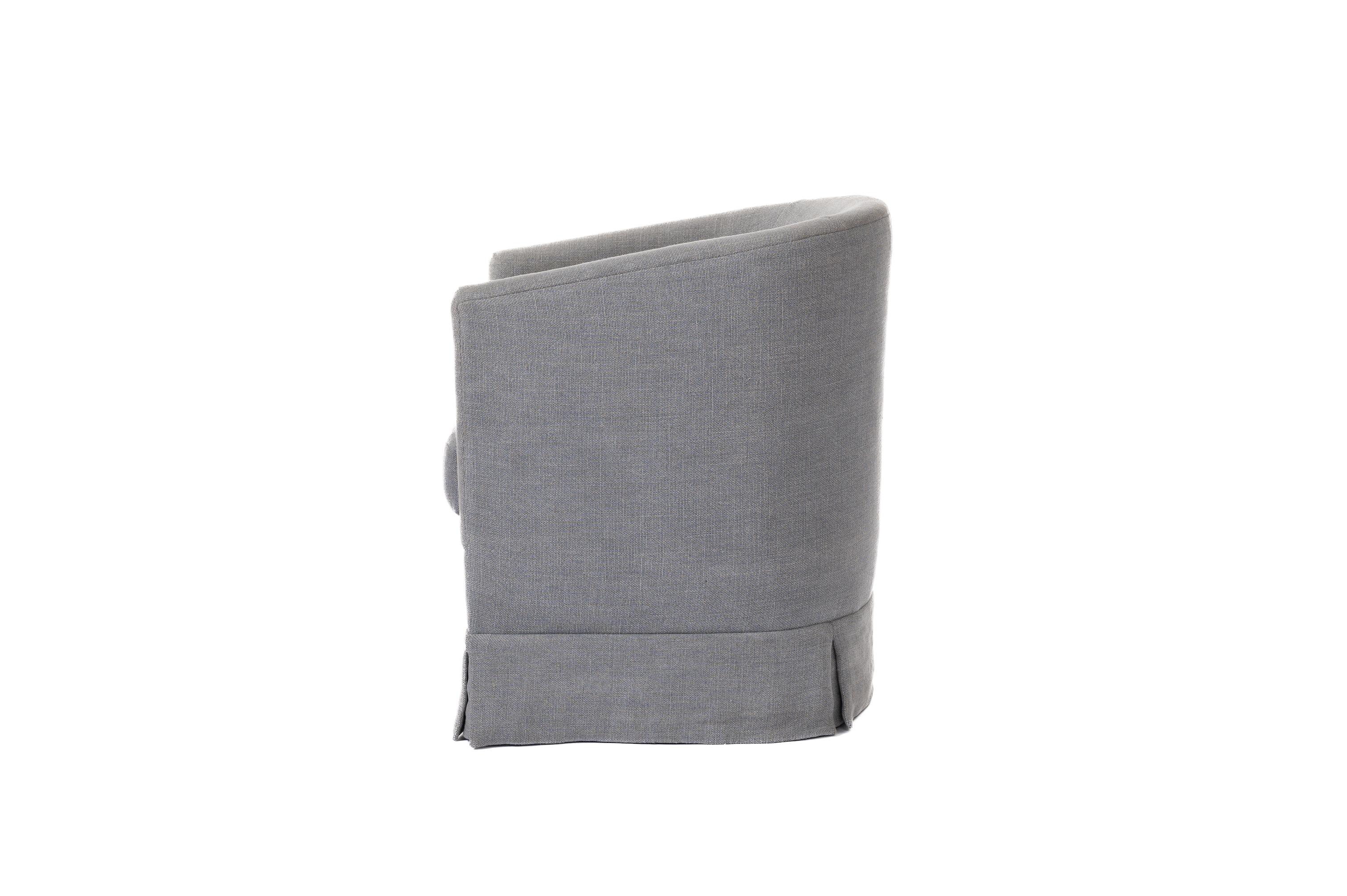 Hand-Crafted Bogart Swivel Chair For Sale