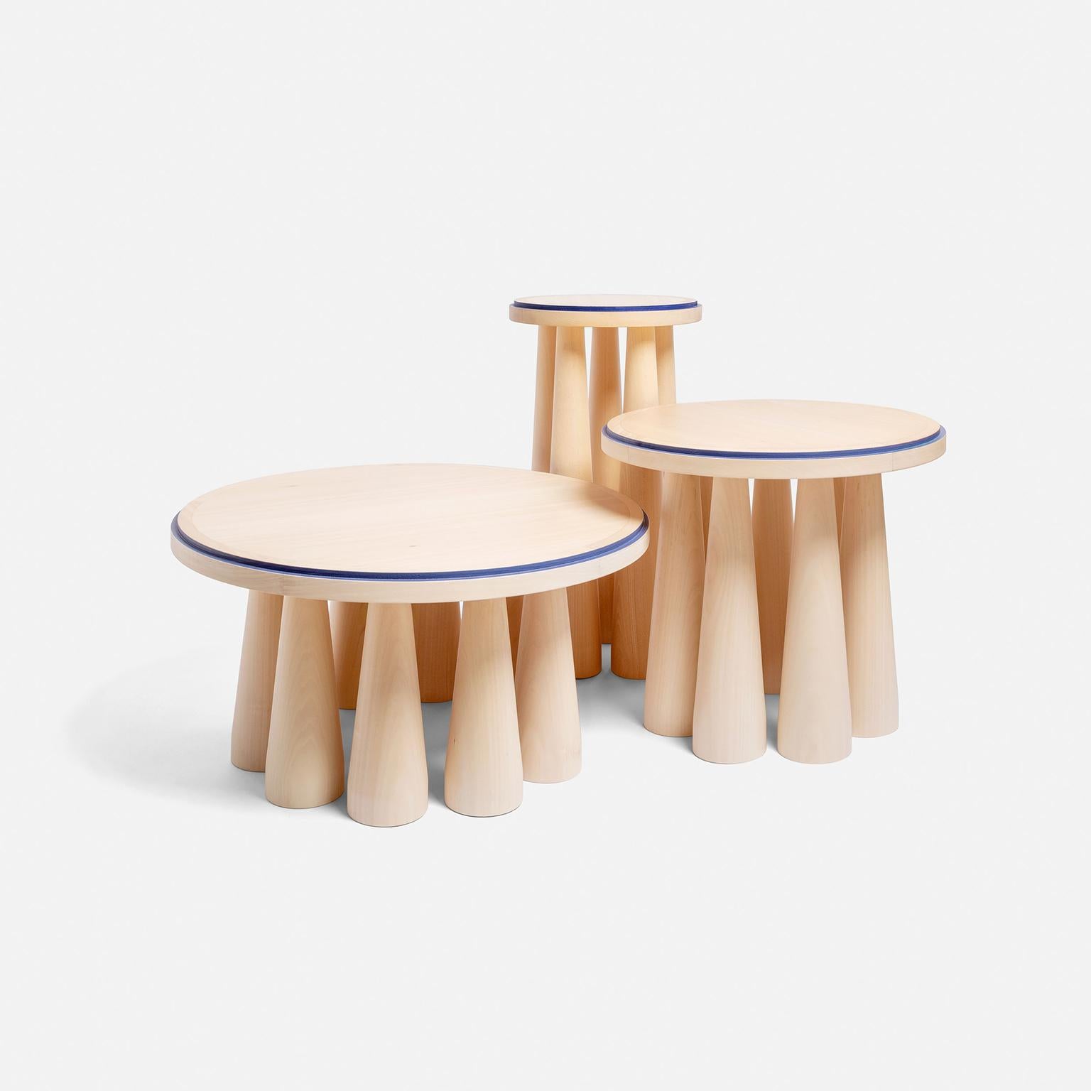 Bogdan 21st Century Side Table in Solid Linden Wood In New Condition For Sale In Paris, FR