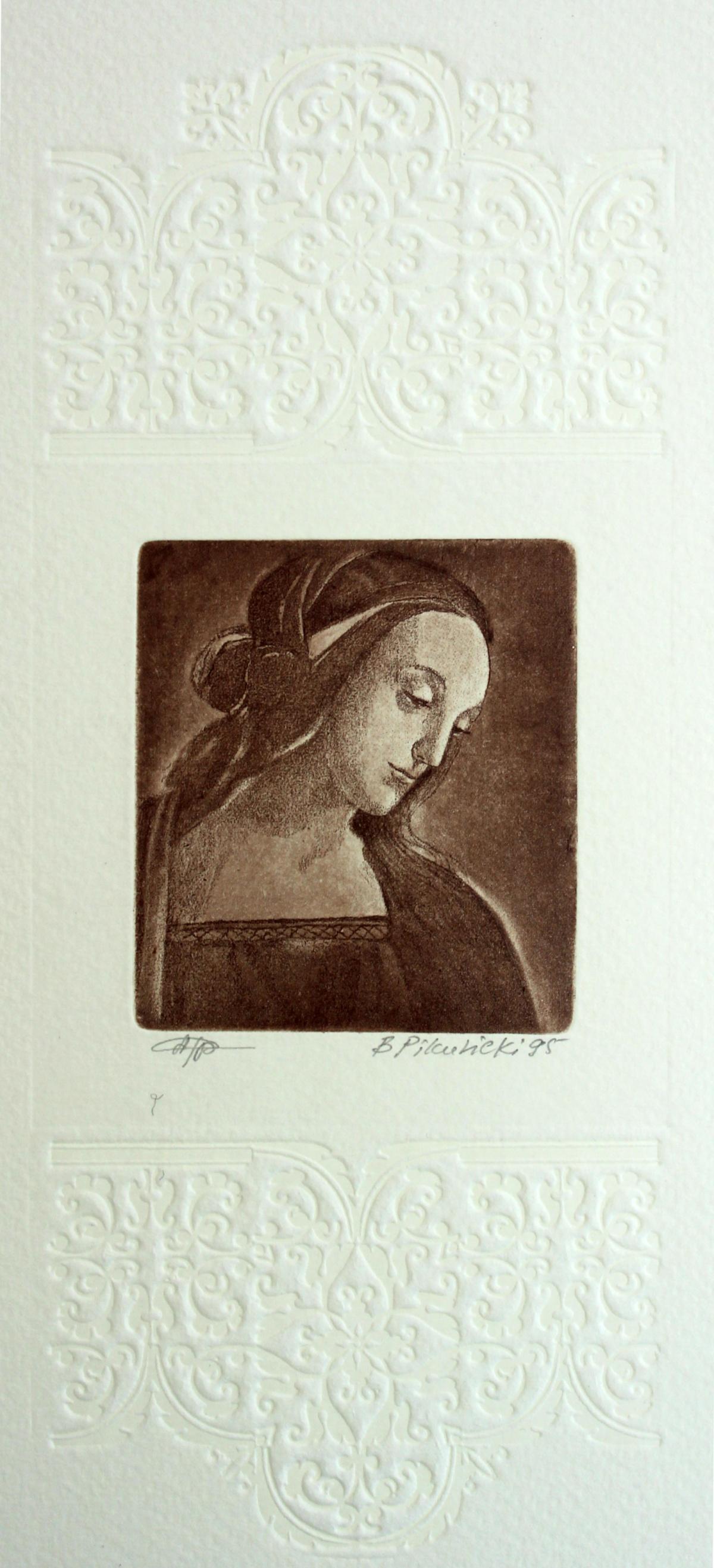 Un ritratto. Stampa contemporanea, Carta goffrata, Monocromatico
