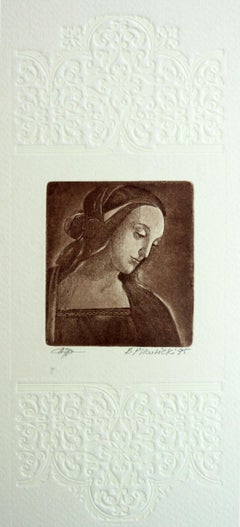 Un ritratto. Stampa contemporanea, Carta goffrata, Monocromatico
