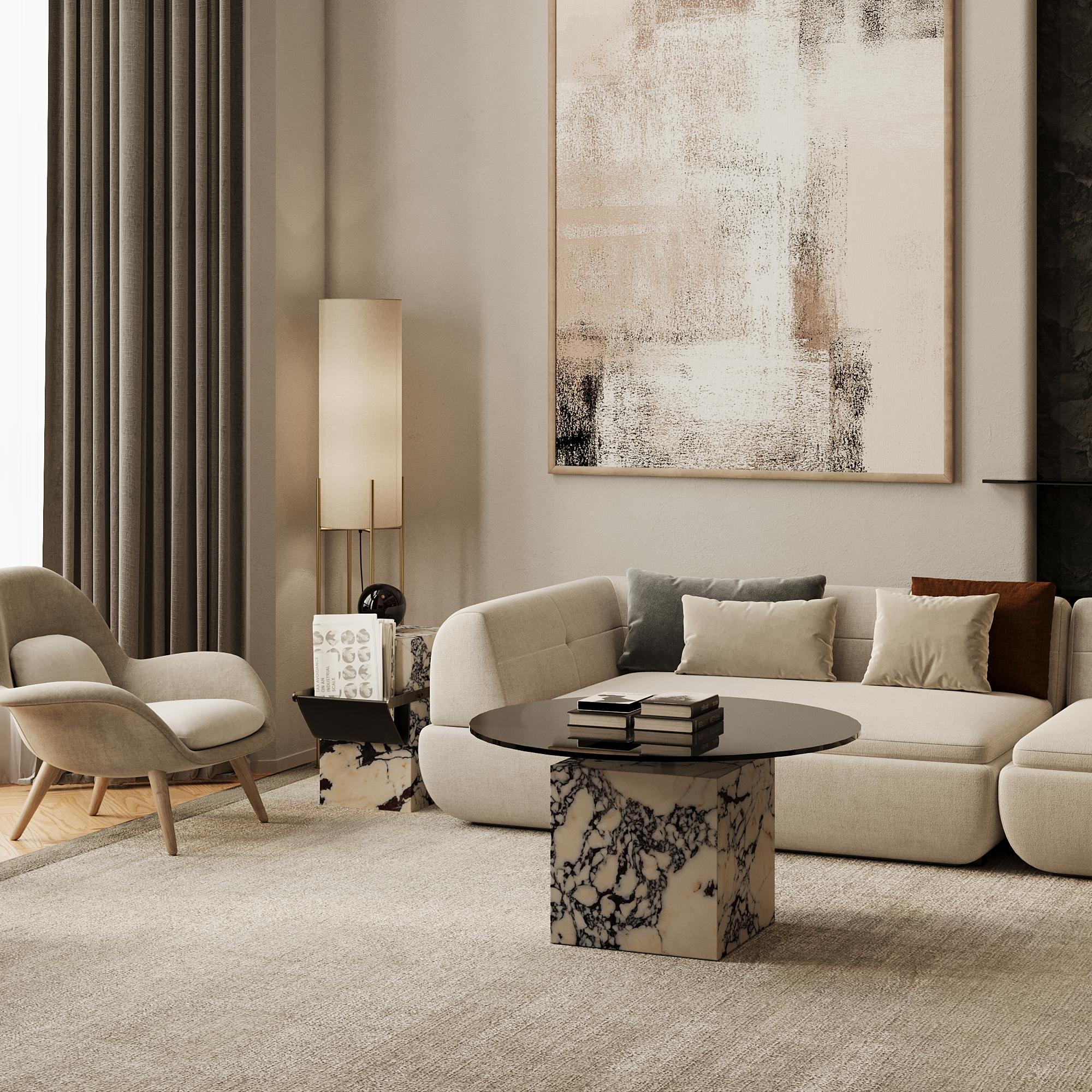 Bogense - Marble Coffee Table - Black Eagle For Sale 1