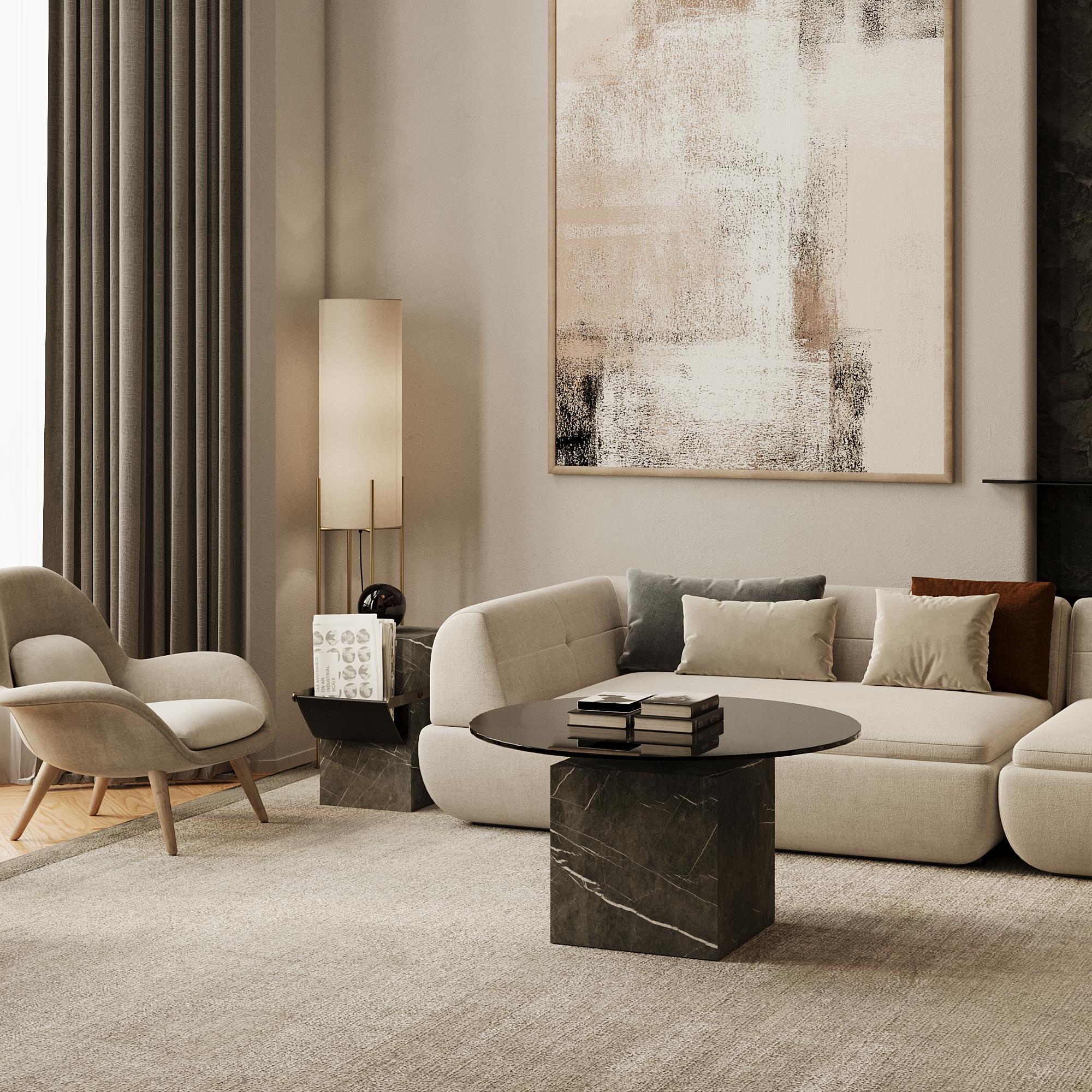 Table basse Bogense - Galaxy gris en vente 2