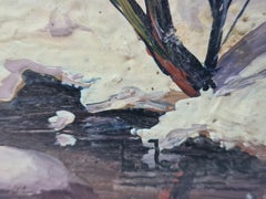 A. Winter Wonderland, Barbizon School Snowscape.