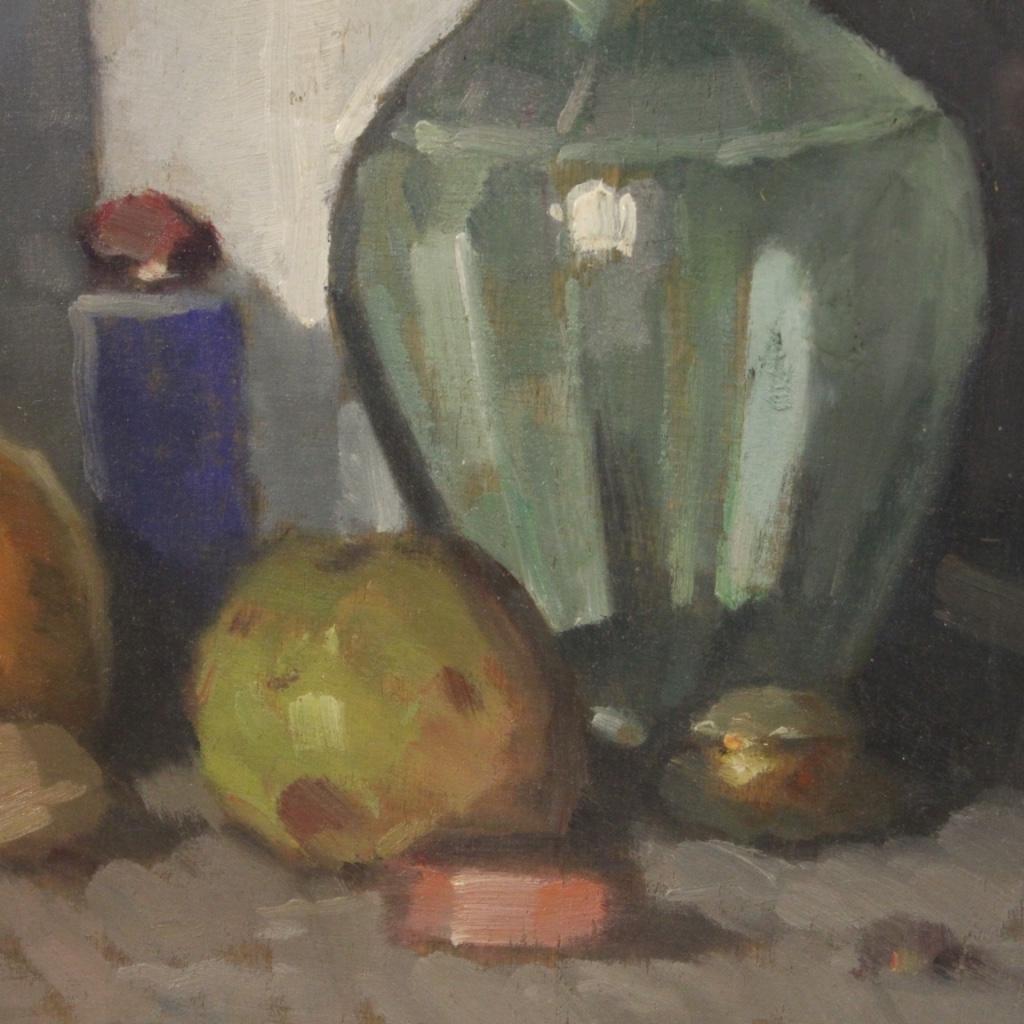 Boggione 20th Century Oil on Panel Italian Signed Still Life Painting, 1950 2