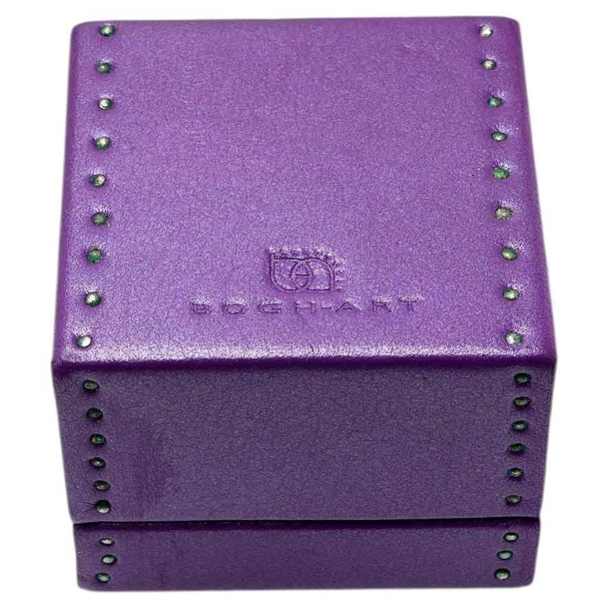 BOGH-ART Boghossian Purple Leather Ring Presentation Box For Sale