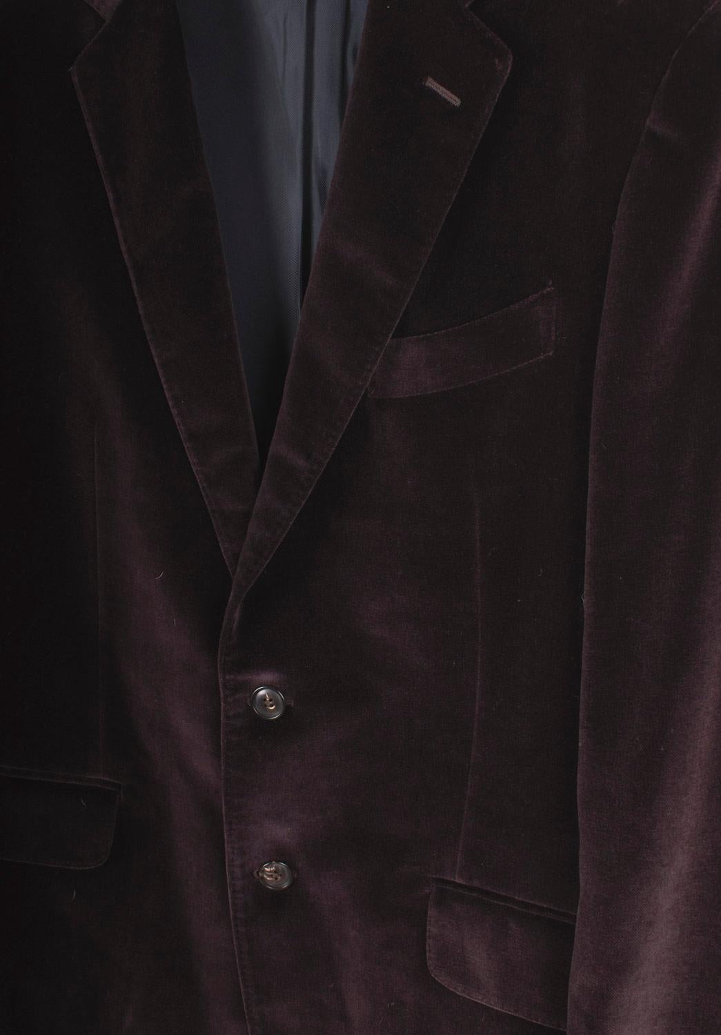 Noir BOGLIOLI Homme Veste Casual Velvet Slim Blazer Taille IT50/L en vente