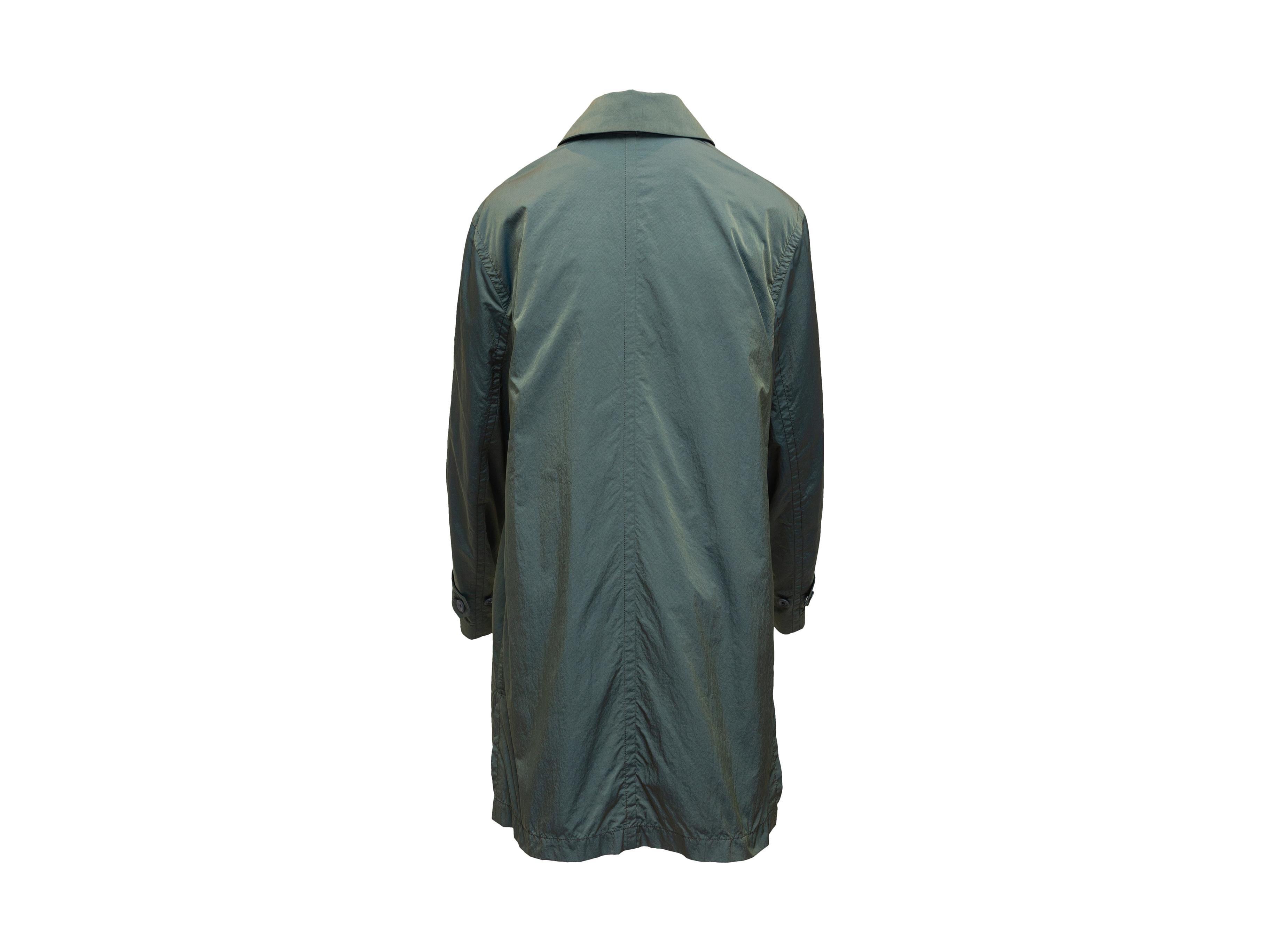 Gray Boglioli Sage Green Nylon Coat