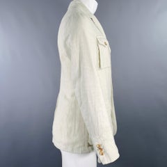 BOGLIOLI Veste croisée en lin vert Sage Taille 34