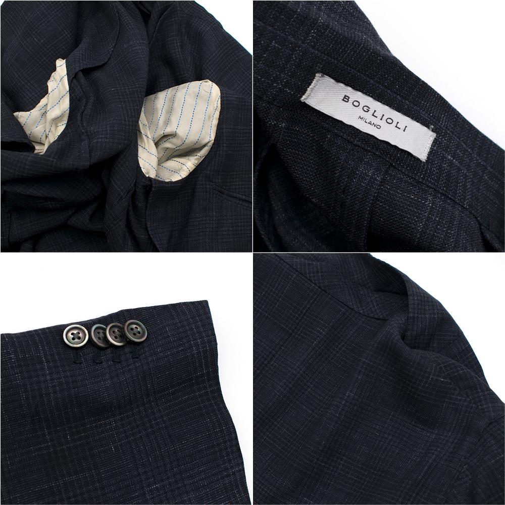 Boglioli Wool Blend Men's Single Breasted Jacket - Size IT 50 For Sale 4