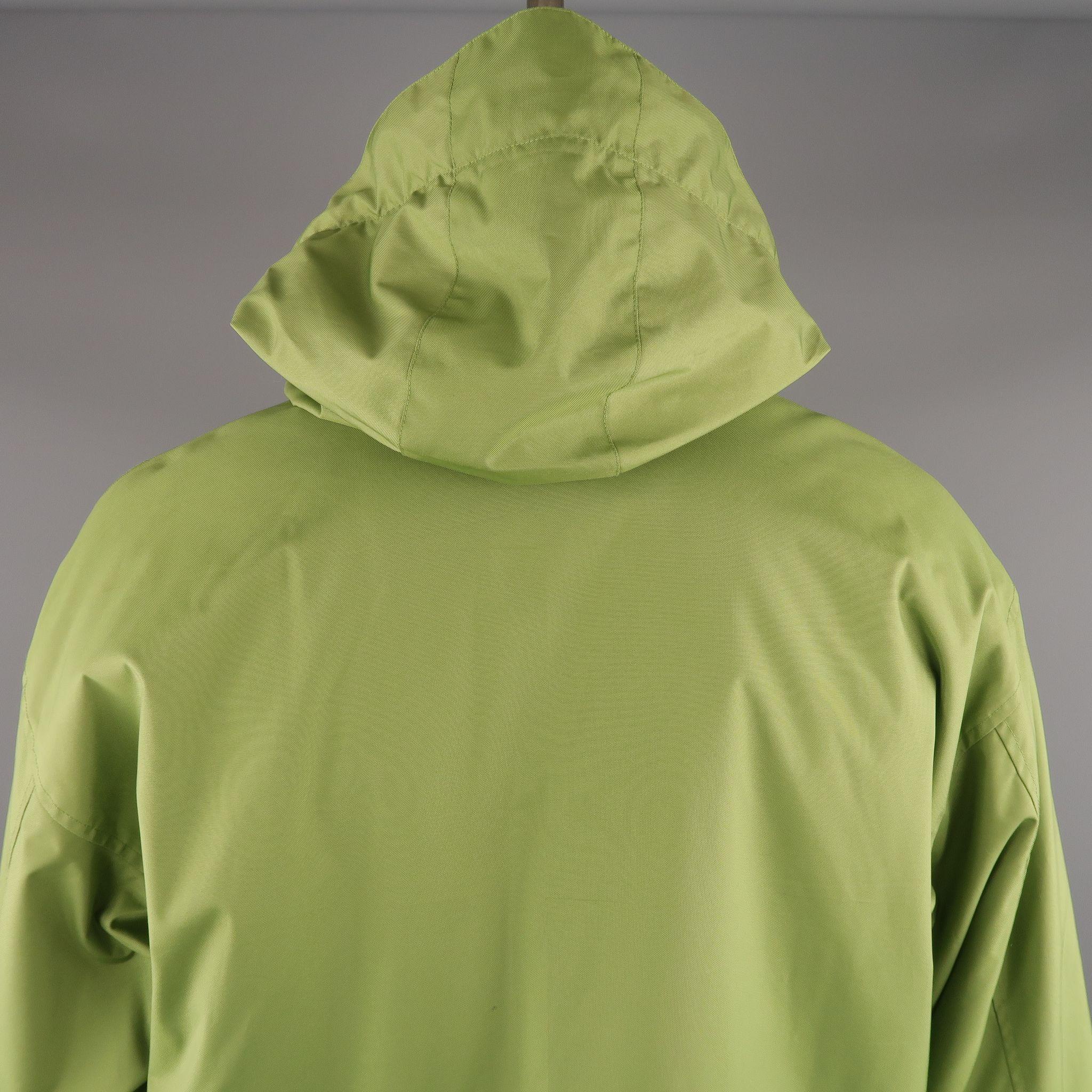 BOGNER 40 Green Polyamide Hooded Ski Jacket 2