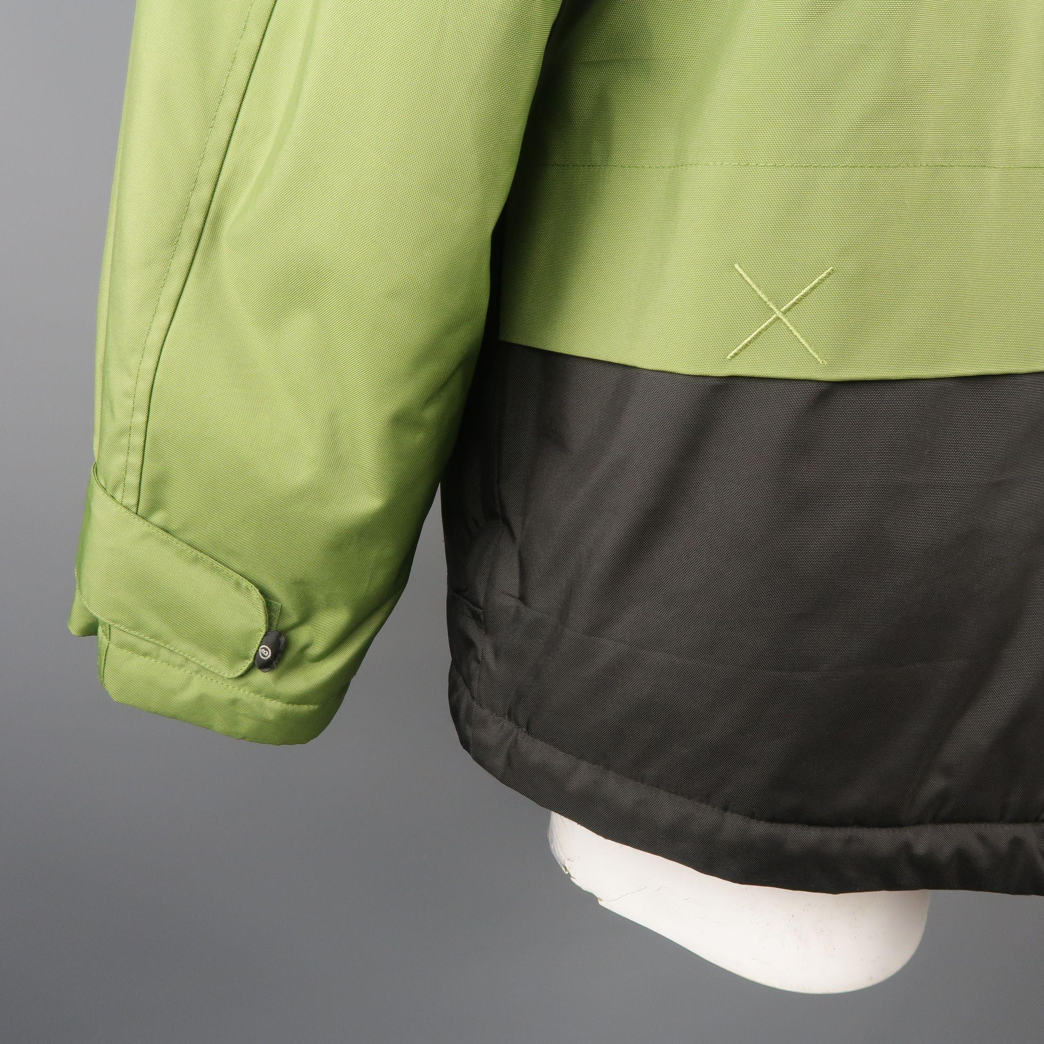 BOGNER 40 Green Polyamide Hooded Ski Jacket 3