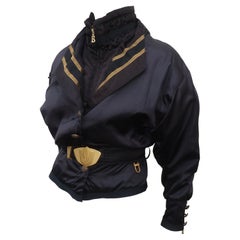 Bogner Black & Gold Ski Jacket, 1980's