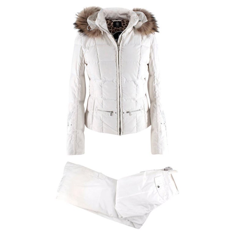 Bogner Desert Mountain Resort White Ski Set - Size 0/2US For Sale at 1stDibs