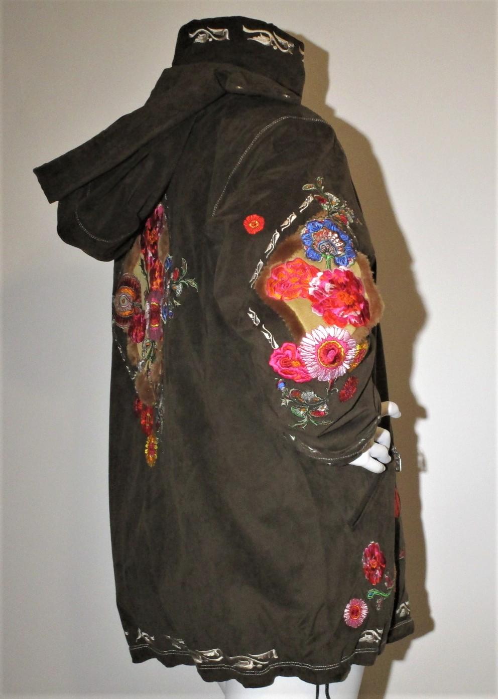 Bogner Goan Thylmann Ski Coat Jacket Brown Multi-colored Embroidery ...