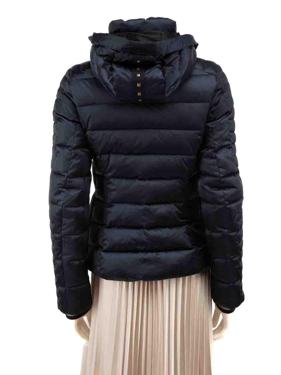 Black Bogner Navy Padded Puffer Jacket Size S