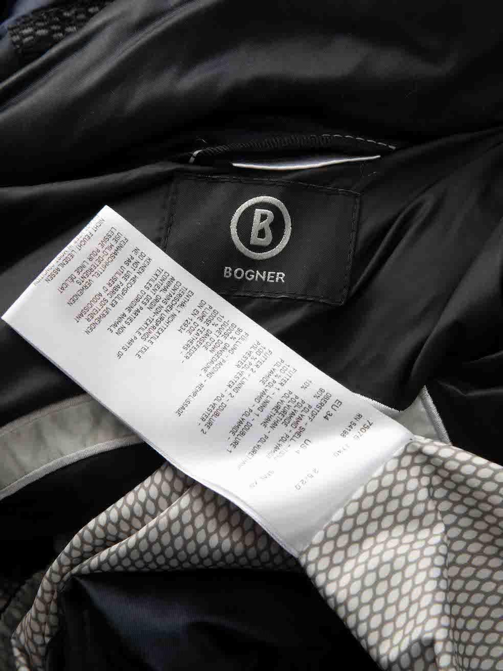 Bogner Navy Padded Puffer Jacket Size S For Sale 1