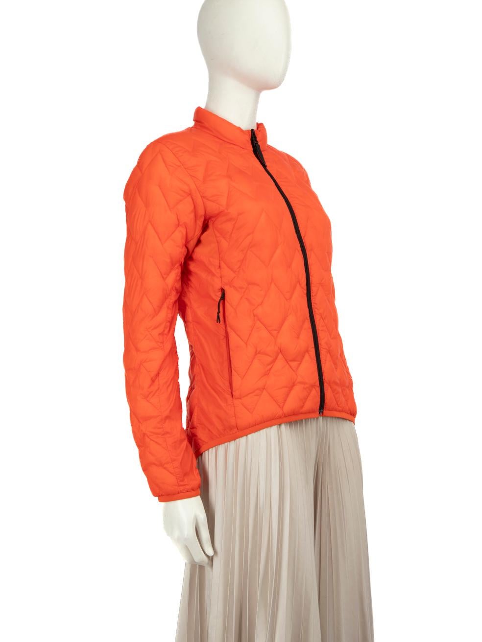 CONDITION is Very good. Minimal wear to the jacket is evident, there are marks on the back of the right sleeve and the front left panel on this used Bogner designer resale item.
  
  
  
  Details
  
  
  Orange
  
  Synthetic
  
  Jacket
  
 