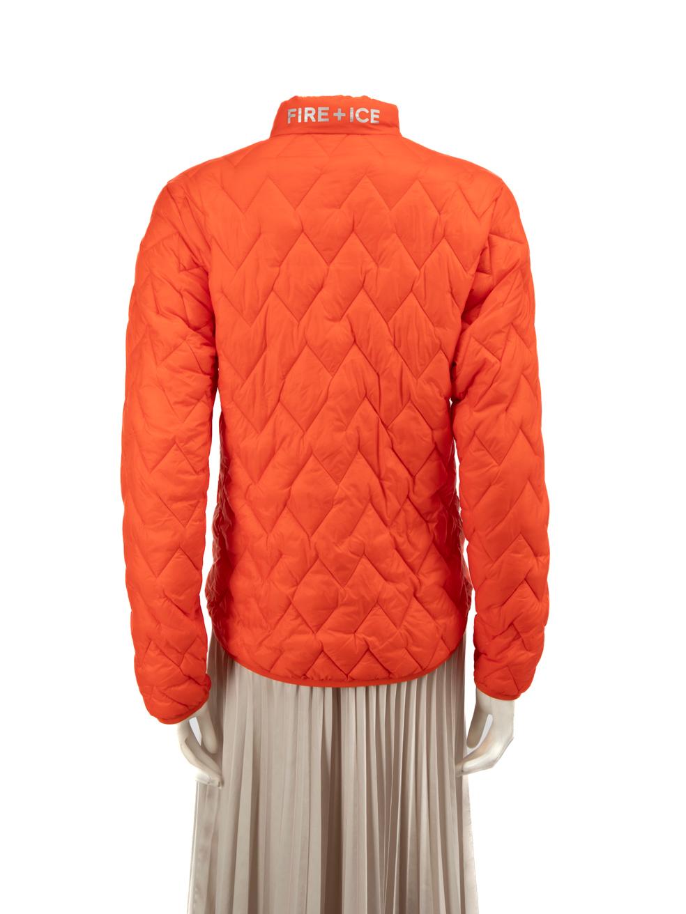 Red Bogner Orange Insulated Quilted Jacket Size S For Sale